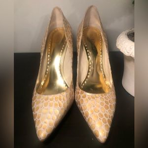 BCBGirls Textured Tan Heels